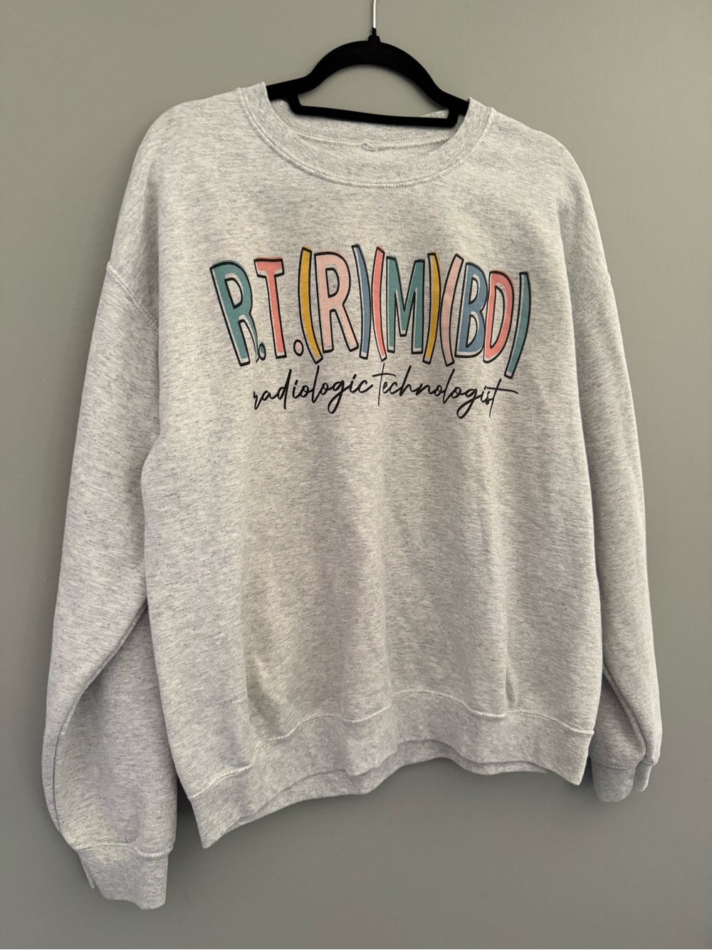 Radiologic Technologist Graphic Crewneck Sweatshirt - Gray